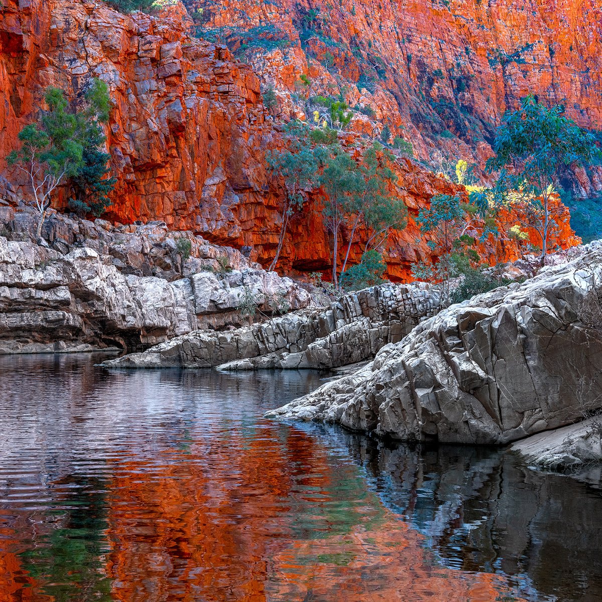 Photorealistic Landscape Photograph By Nick Psomiadis, 35 X 35", Kwartatuma, Original Artwork