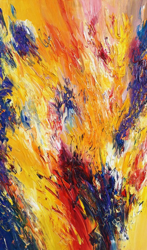 Energy Flames M 1 / Oil by Peter Nottrott