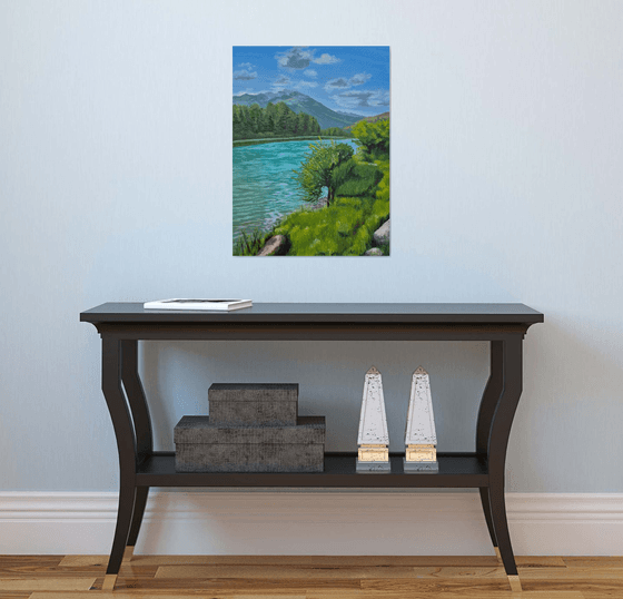 Banff original oil painting