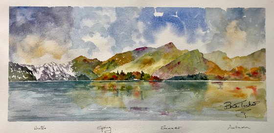 Four Seasons at Derwentwater in the Lake District.