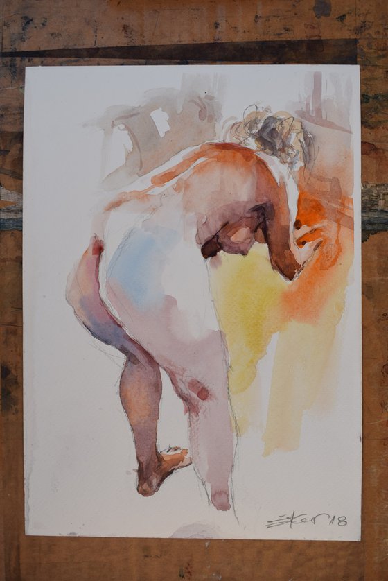nude in orange ( morning )