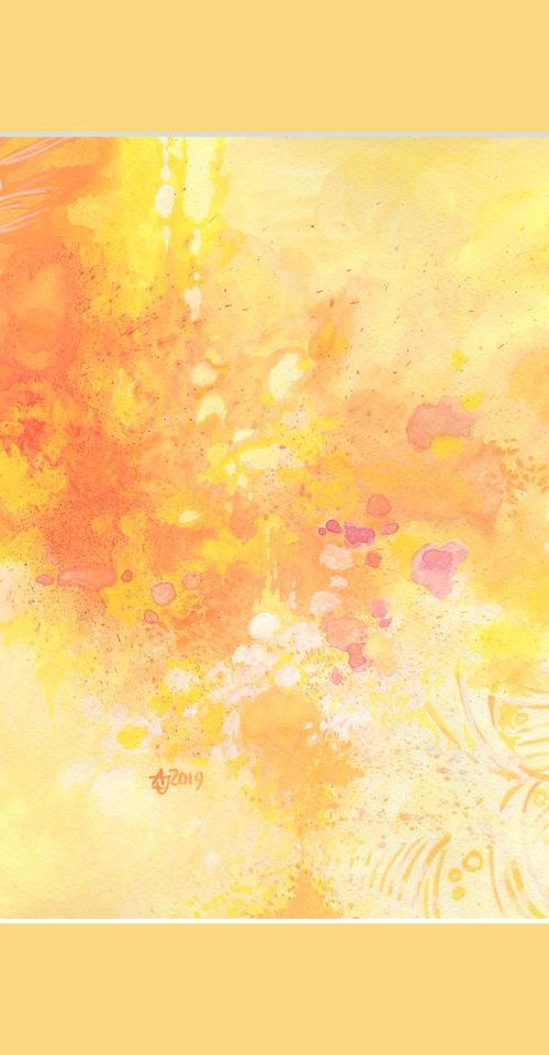 Yellow Low Low 1 30x40 cm by Jolanta Czarnecka