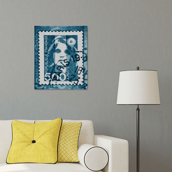 Marianne 1990 (Denim) -Stamp Collection Art