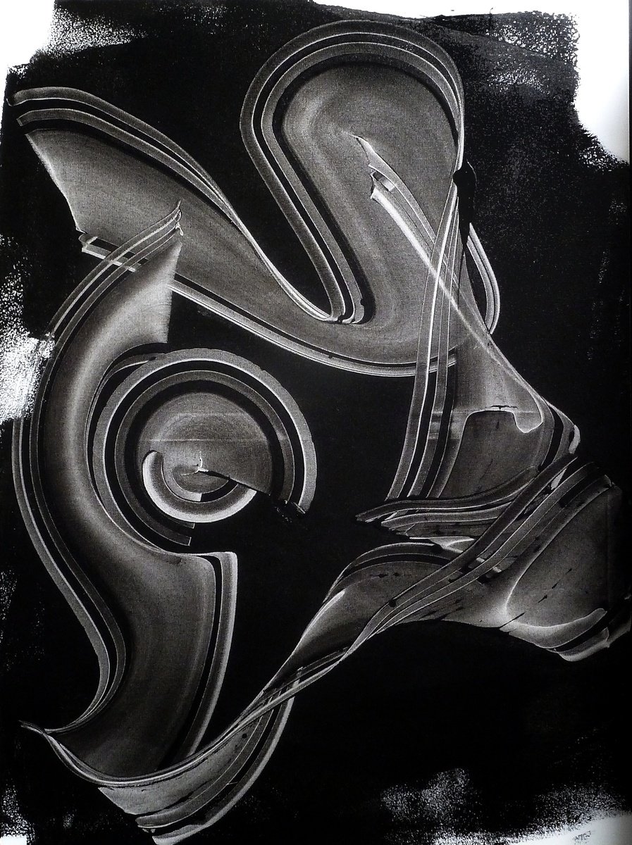 Expressive Abstract Acrylic Painting By Newel Hunter, 36 X 48", The Embrace, Original Artwork