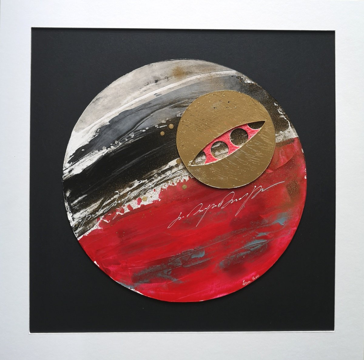 Abstract Painting By Ivana Urso, 24 X 24, Space To The Universe Vi, Original Artwork