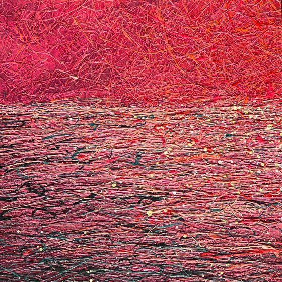 Scarlet Dreams- triptych