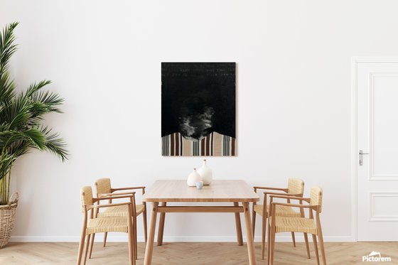 Abstract Portrait in Black — Silent Presence