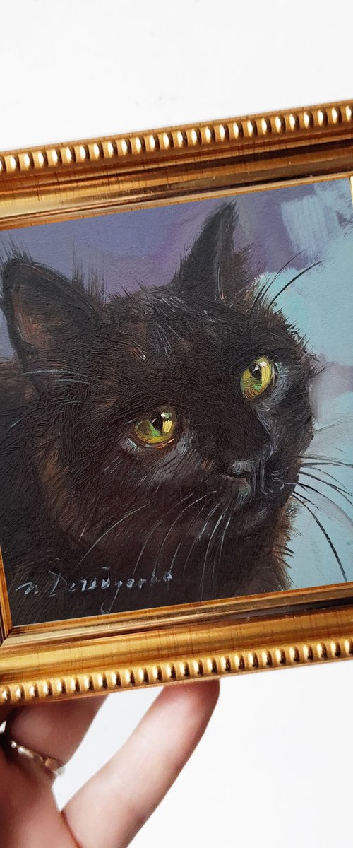 Custom cat portrait by Nataly Derevyanko
