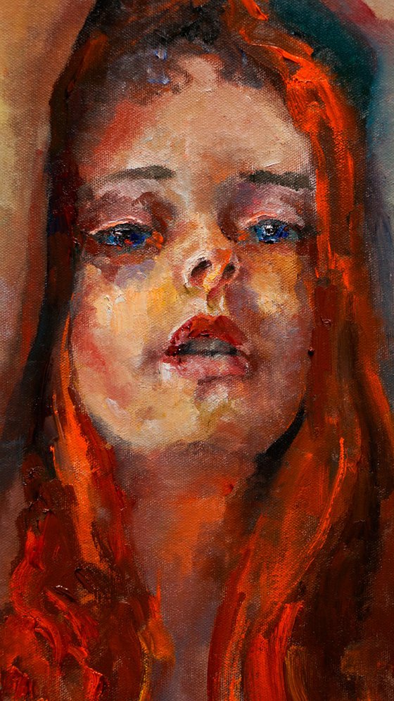 girl with red hair