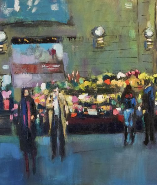 Flower Seller on Victoria Station by Andre Pallat
