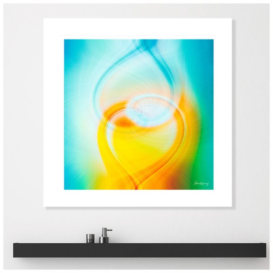 Heartspring - abstract landscape print