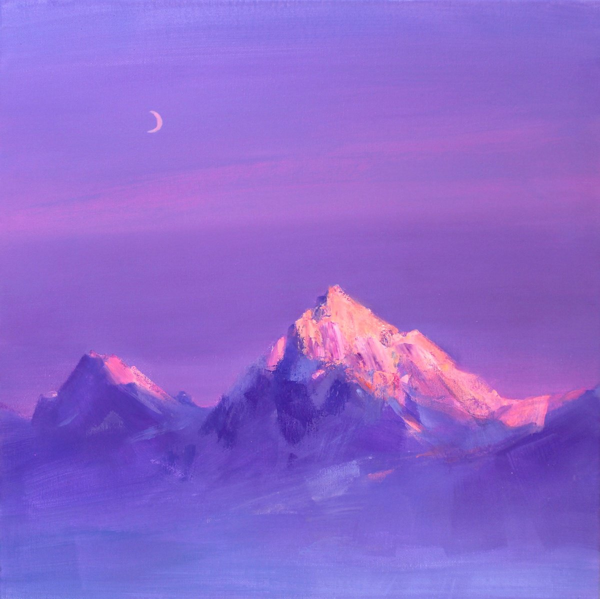 Vesper In Violet By Tetiana Shendryk, 20 X 20, Artwork For Sale On Artfinder
