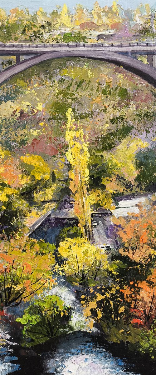 Autumn at Victory Bridge by Karine Harutyunyan