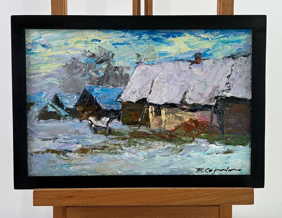 Winter Village Under the Snow