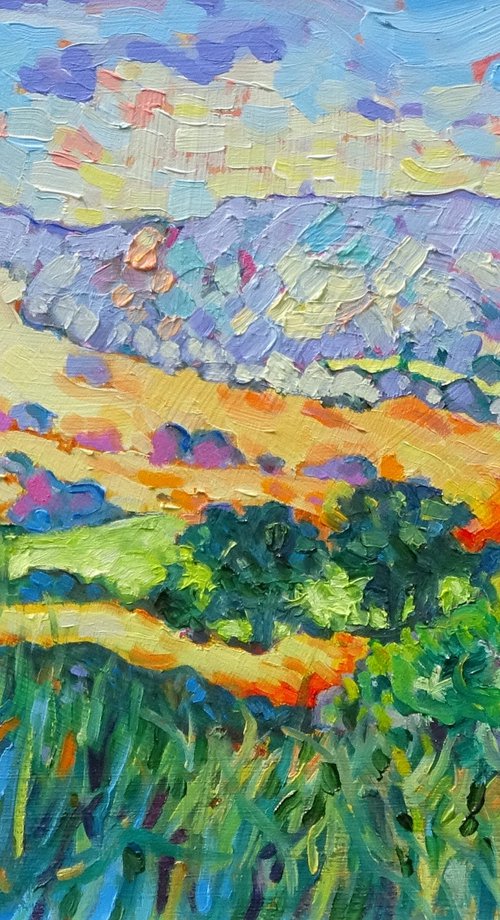 Derbyshire Landscape in Spring by Mary Kemp