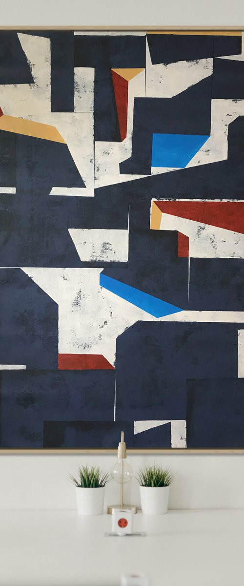 Ascent - Large geometric abstract artwork by Nick Molloy