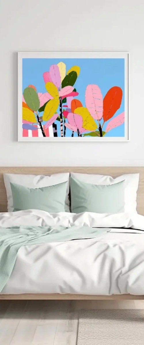 Dancing Leaves in a Quiet Blue Sky by Sasha Robinson