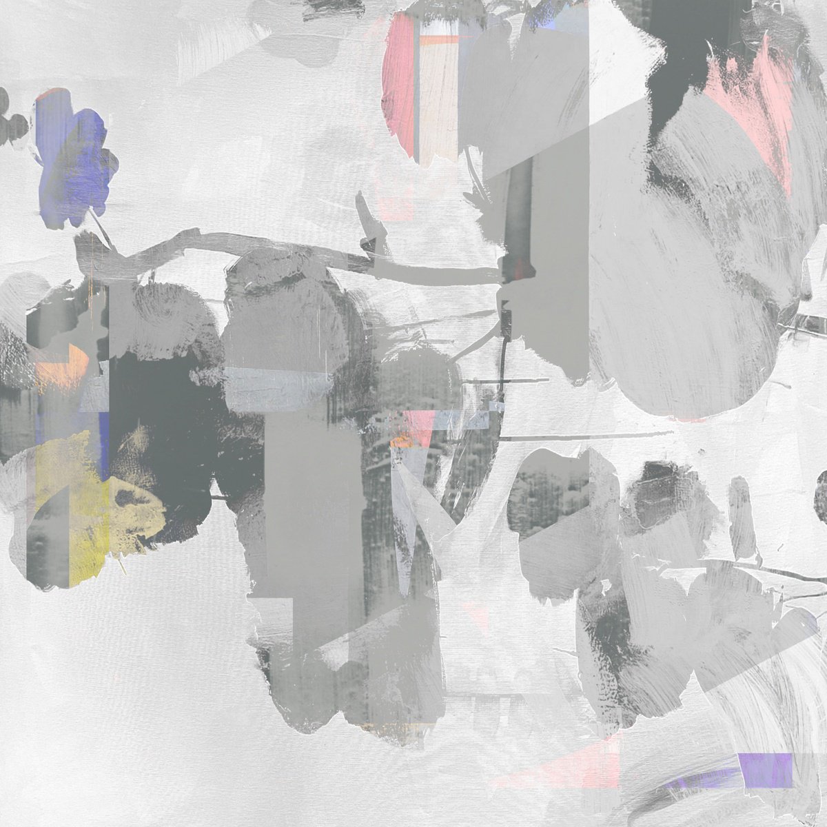 Abstract Print By The Most Active, 17 X 17", Echoes Of Yesterday 2 Re-Flip, Original Artwork