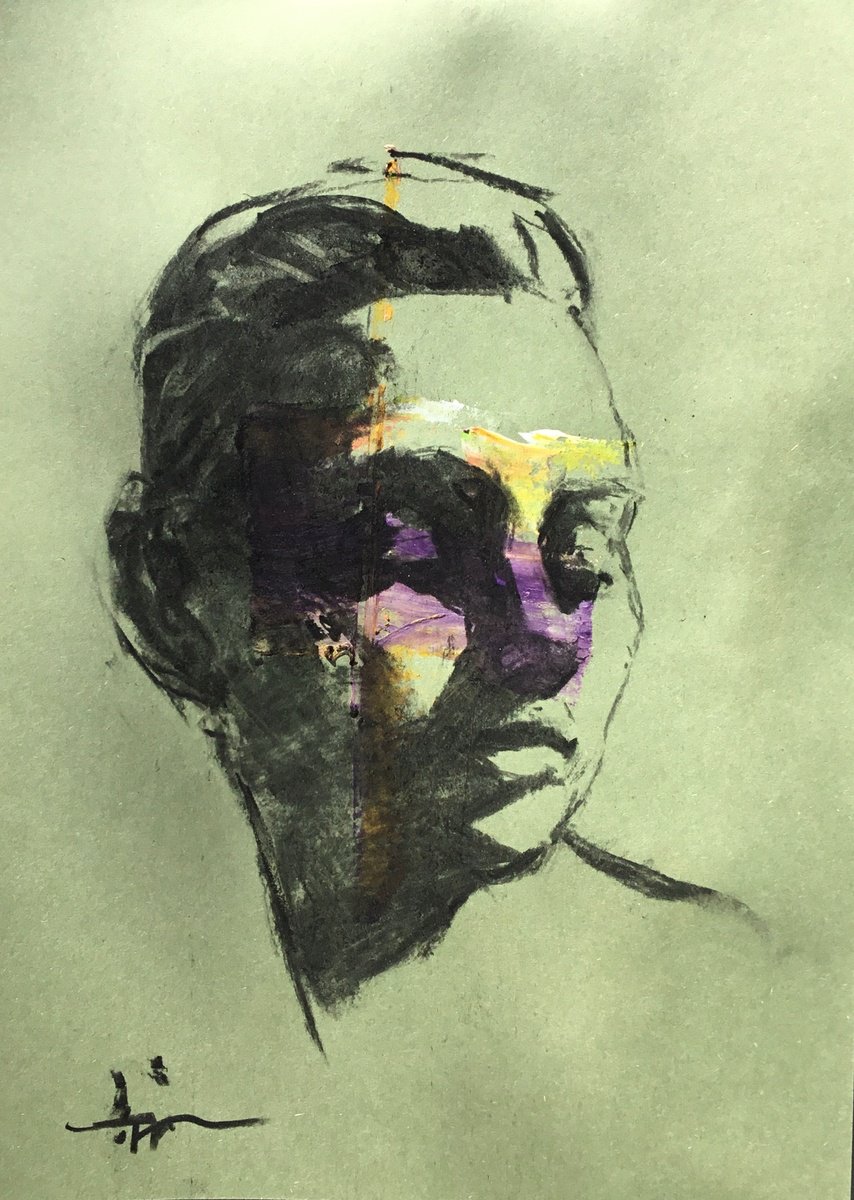 Expressive Charcoal Drawing , Millias By Dominique Deve, 8 X 11, Artwork For Sale On Artfinder
