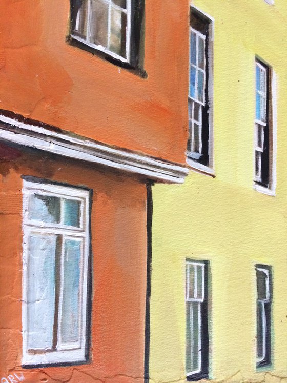 Oxford, Pastel Coloured Houses