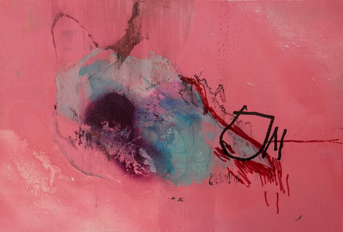 Expressive Animal Oil Painting By Milos Hronec, 12 X 9", Animal Iv, Original Artwork