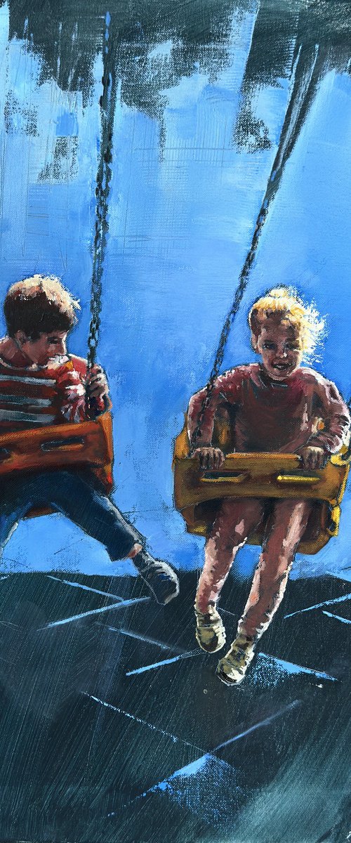 Childhood Flight by Olha Laptieva