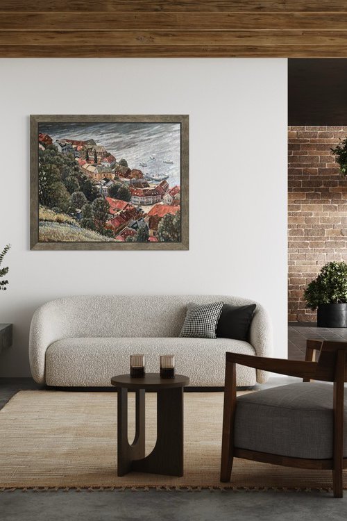 Flying over old Halden by Nadezda Stupina