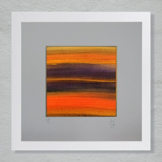 Rush 3 - Framed abstract painting