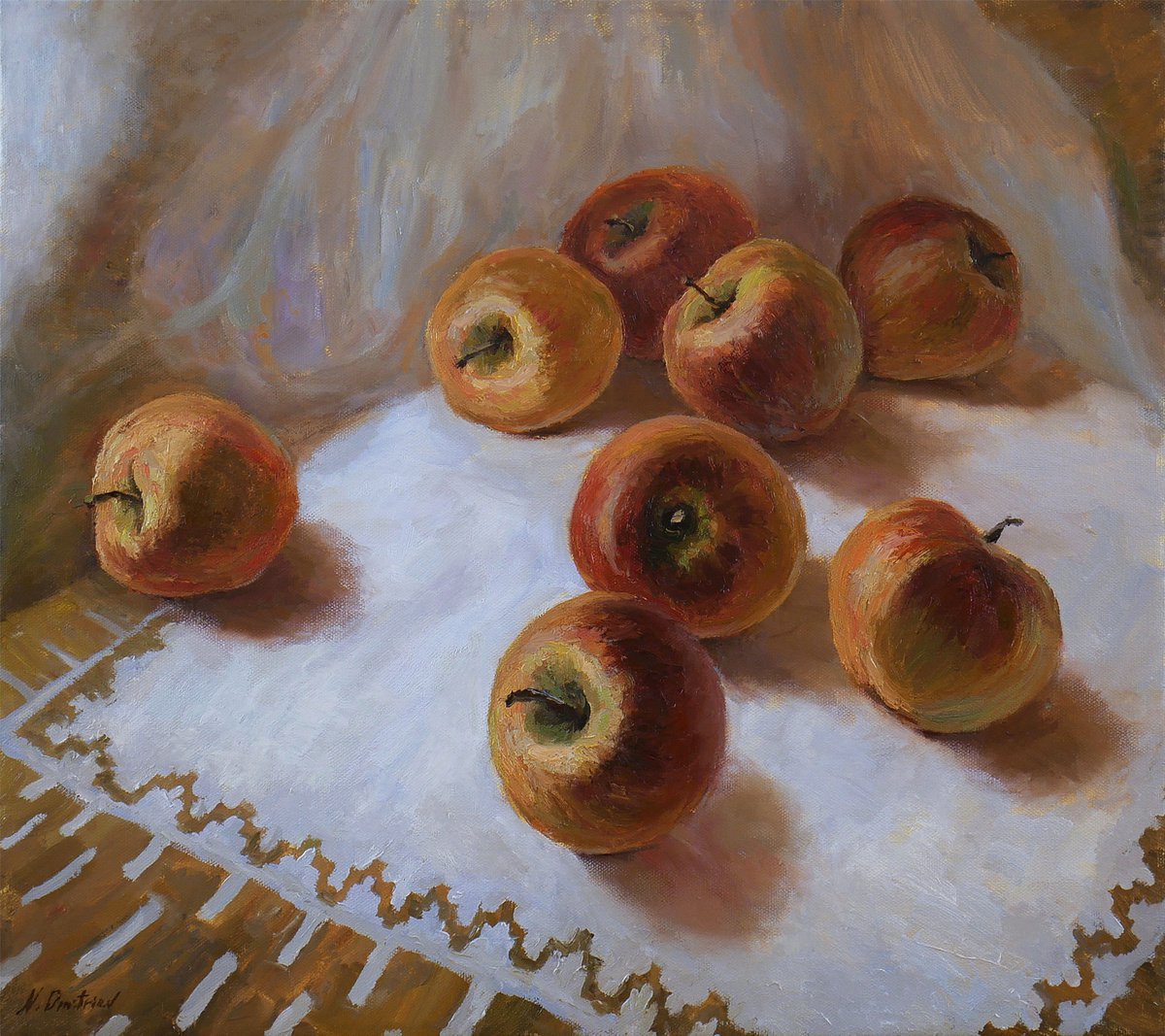Apples painting by Nikolay Dmitriev