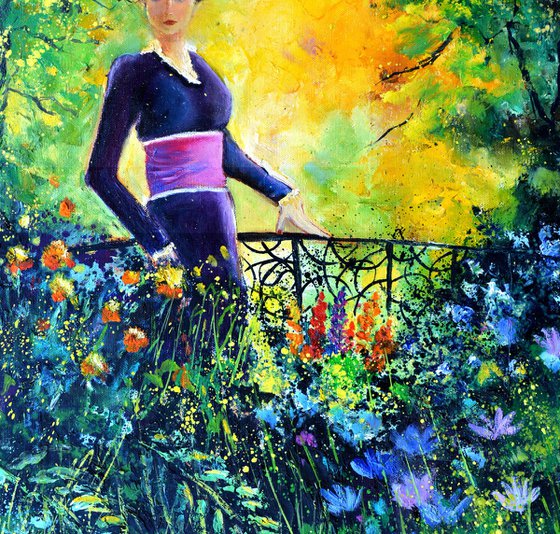 Walking in the garden