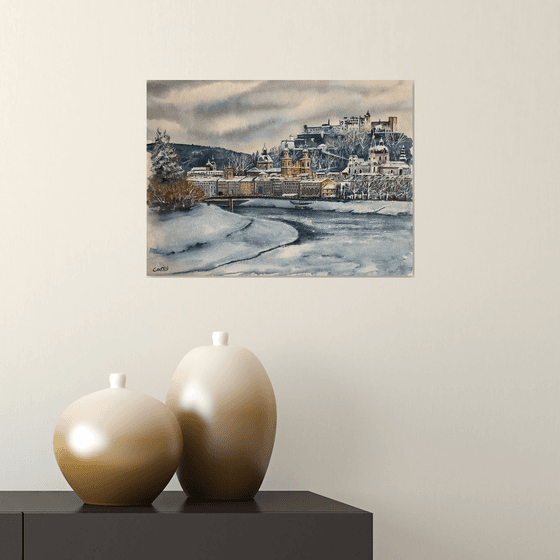 Salzburg winter scene