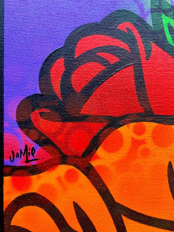 Roses On Purple