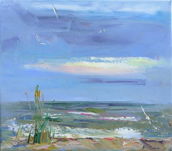 A quiet evening by the sea