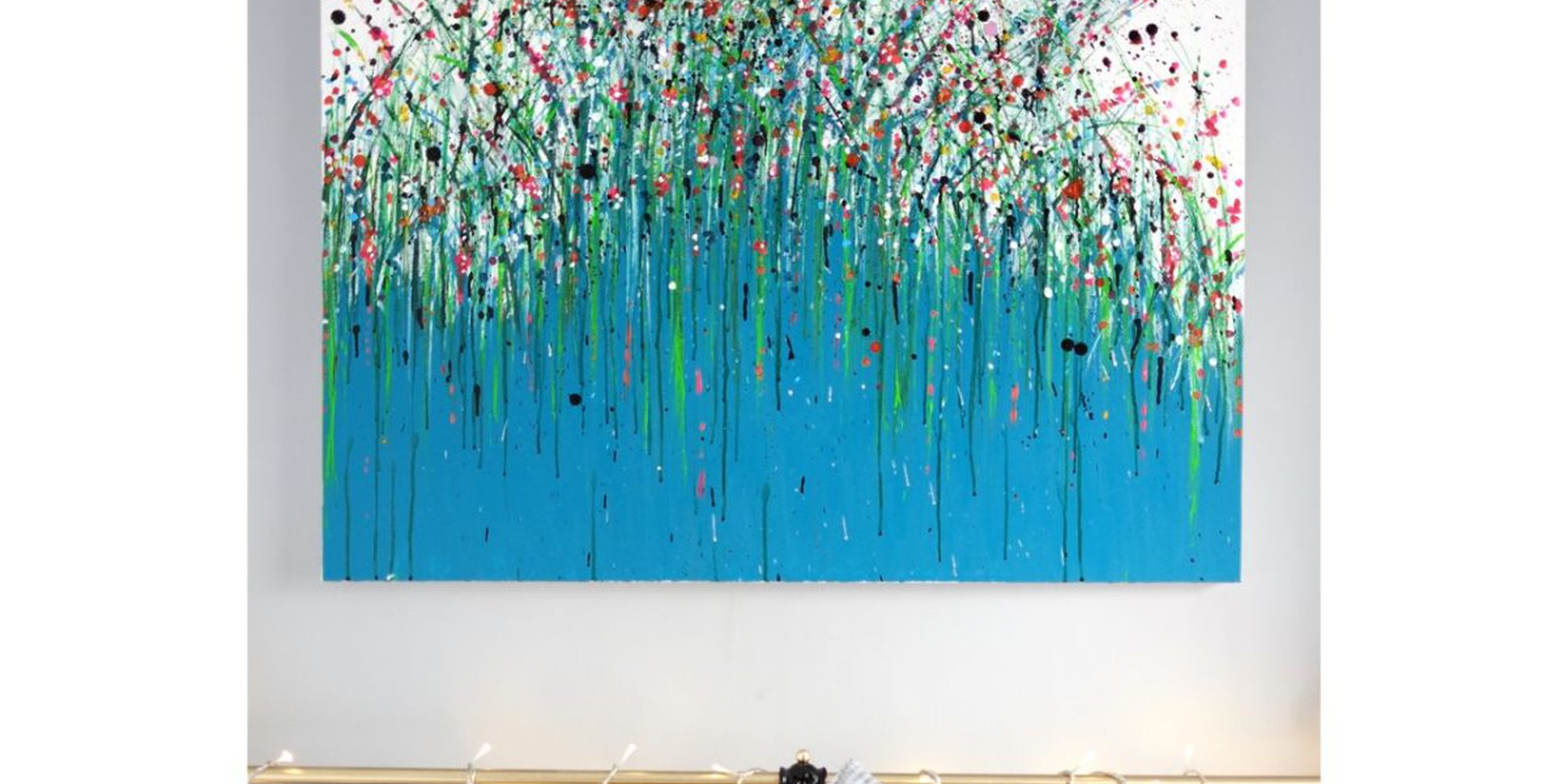 Art of the Day: "Aqua Meadow, 2015" by Charlotte Anna Reed HAPPY ART