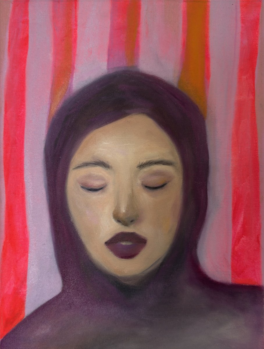 Photorealistic Portrait Oil Painting By Adina Potop, 12 X 16, I