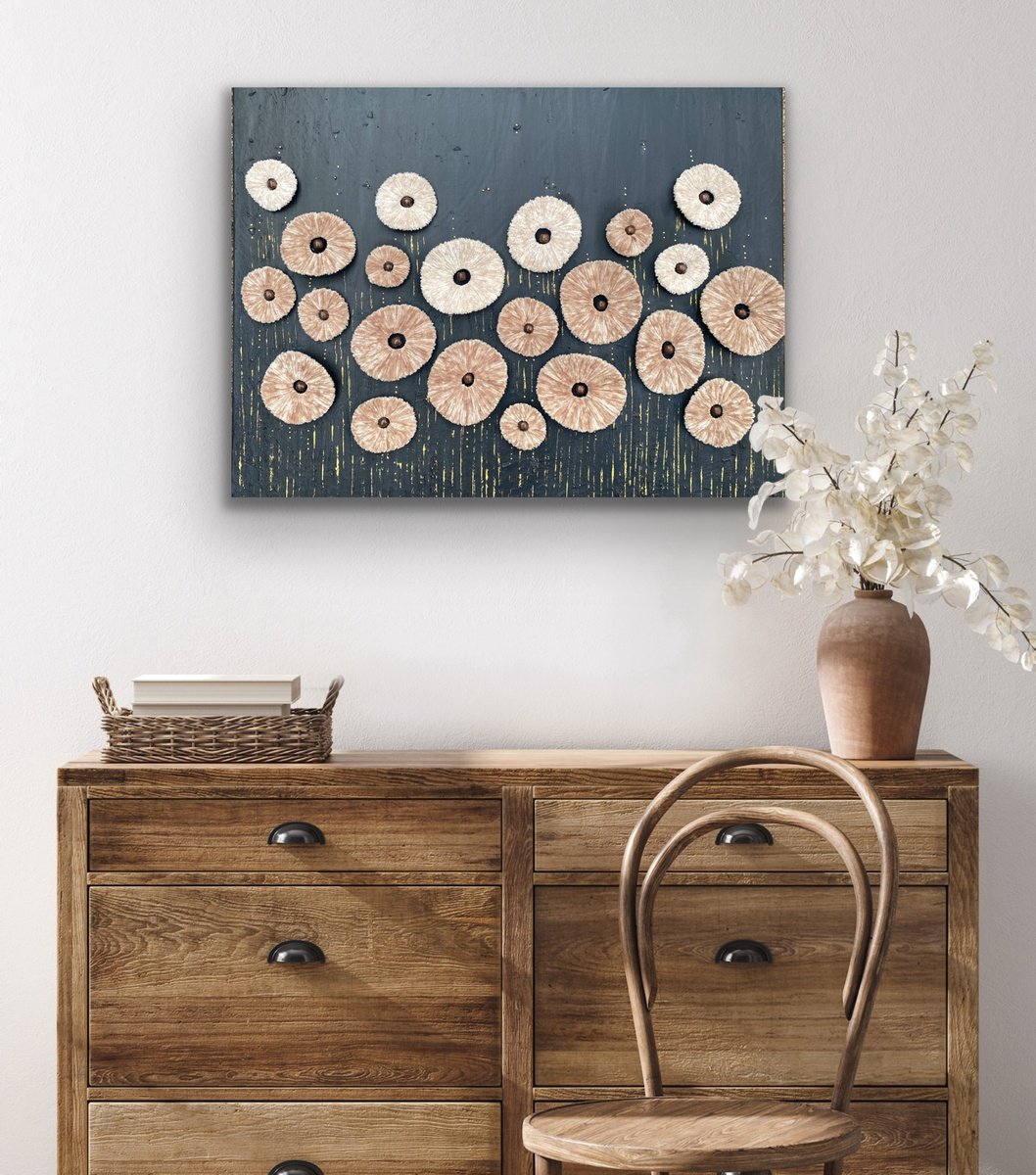Organic Relief , Field Of Dots By Swapna Namboodiri, 28 X 24, Artwork For Sale On Artfinder