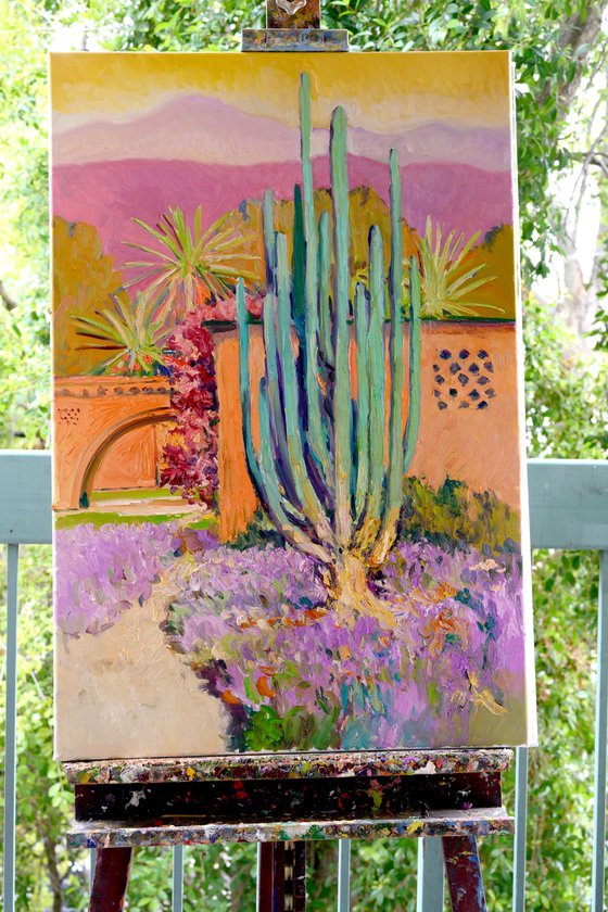 HIspanic House and Cactus