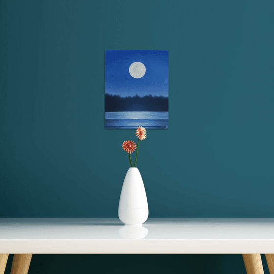 Ethereal Glow of a Full Moon