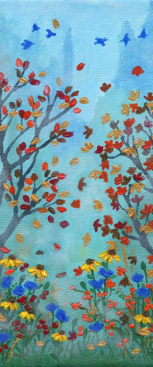 Autumn Trees by Lisa Mann
