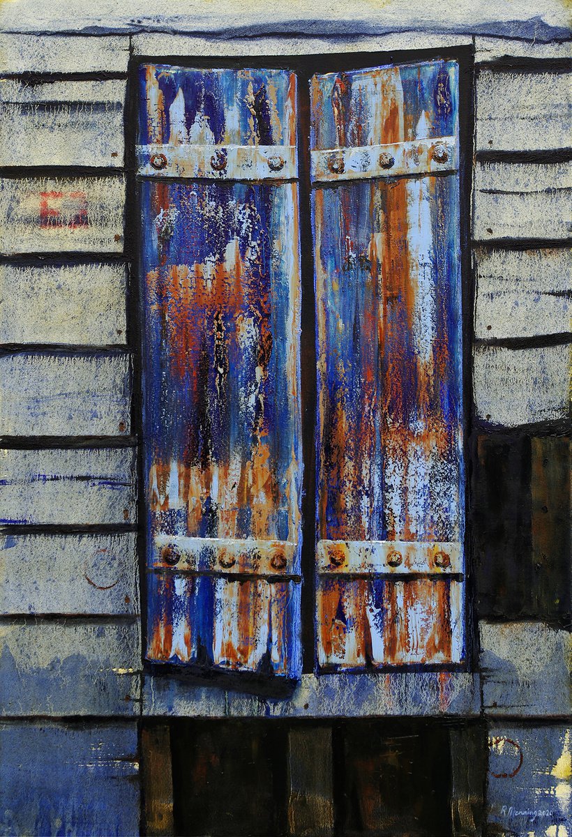 Abstract Oil Painting By Richard Manning, 30 X 44", Abstract-28, Original Artwork