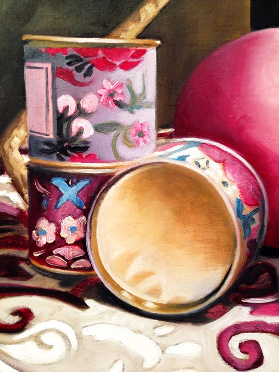 Love potion - original painting- still life- 25 x 30 cm ( 10' x 12')