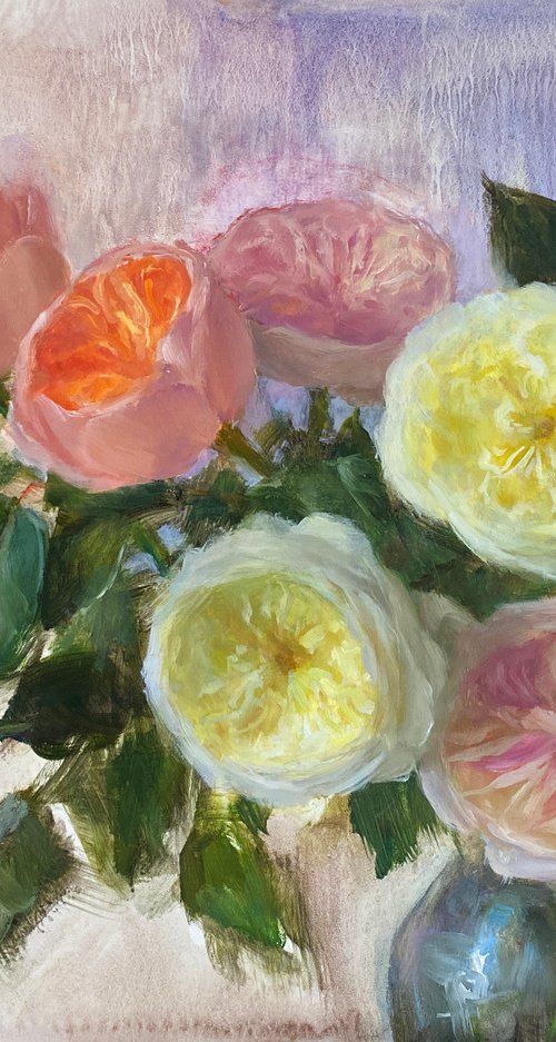 Hint of Spring. Garden Roses bouquet by Yana  Golikova