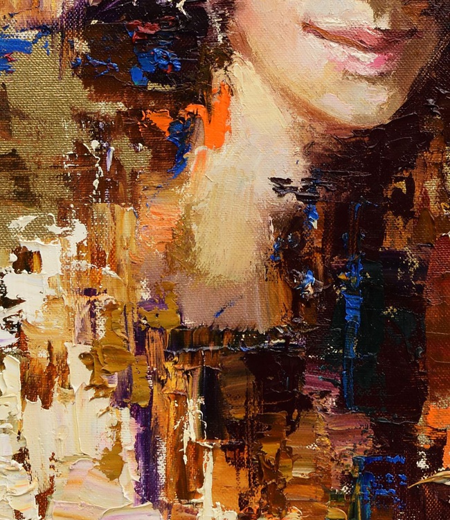 Abstract girl portrait painting 8 Artfinder