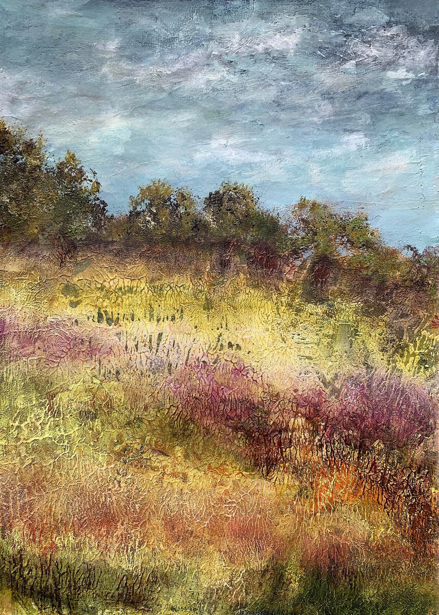 Impressionistic Painting , Sussex Meadow By Suzsi Corio, 12 X 15, Artwork For Sale On Artfinder