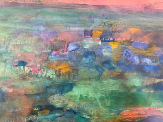 Pink cloud over Iona