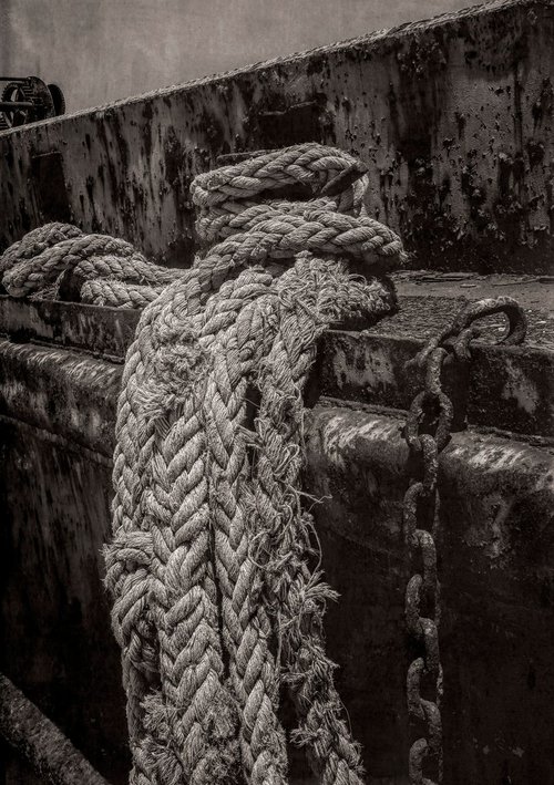 Barge ropes & Chain by Martin  Fry