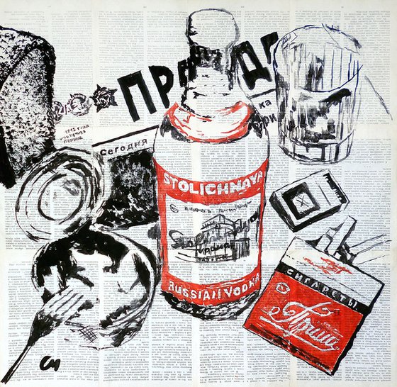 Soviet still life #1 .Series "the Territory of the USSR"