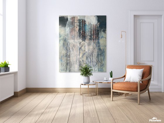 Grey Figurative Abstraction