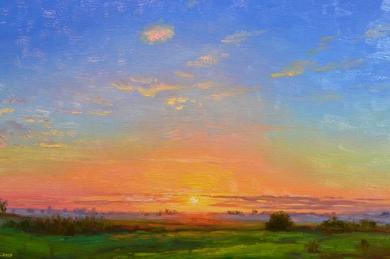 Dawn in the meadow