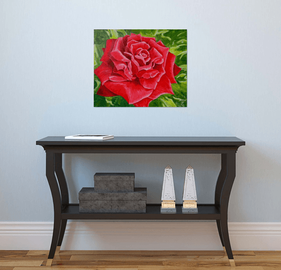 Red rose - the emblem of love, 60*50